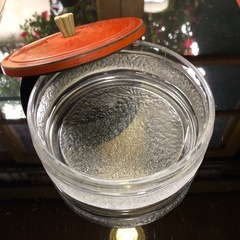 硝子製 お漬け物入れ 保管　昭和レトロ　