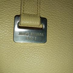 ベージュ ショルダーバッグ レザー風の画像