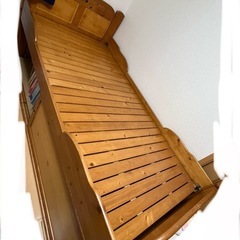 (受渡者決定)木造組立ベッド