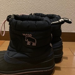 キッズ　スノーシューズ　21.0cm MOZ ネイビーピンク　