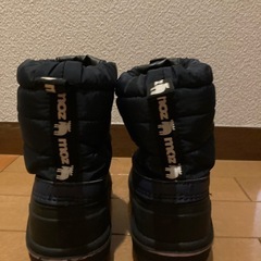 キッズ　スノーシューズ　21.0cm MOZ ネイビーピンク　の画像