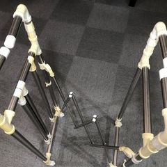 室内物干し　キャスターつき　中古の画像