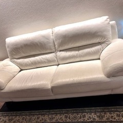 大塚家具　レザーソファーの画像