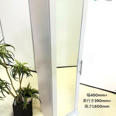 ミラー付きシューズボックス