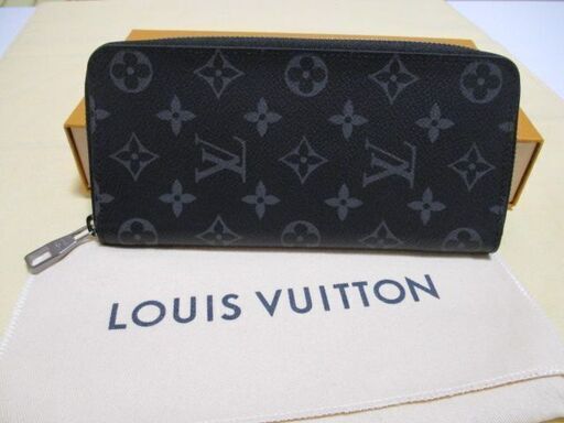 LOUIS VUITTON ルイヴィトン ヴェルティカル モノグラム エクリプス 長財布 ジッピーウォレット ラウンドファスナー 新品同様