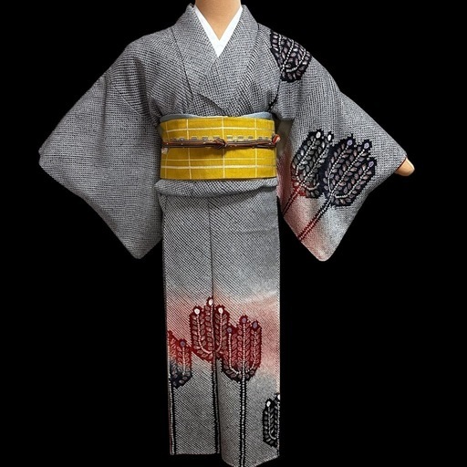 総絞り訪問着、新品袴、長襦袢、半幅帯のセット‼️卒業式に❗️刺繍、暈し入り　Sサイズ　先生、教員の方にも
