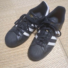 再値下げ　adidas スーパースター　27.0センチ  ブラッ...