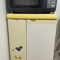電子レンジ＆オーブントースター＆鉄製ラックセットお譲りします