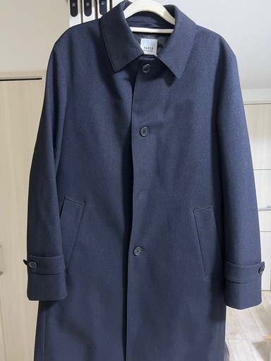 TAKEO KIKUCHI ステンカラーコート ネイビー