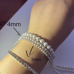 【新品美品】3mmパールネックレスの画像