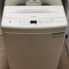 送料・設置込み可　洗濯機　4.5kg Haier 2022年