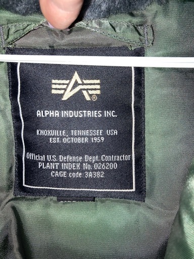 ALPHA INDUSTRIES N-3B パーカー 極寒用 オリーブグリーン