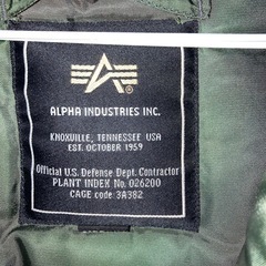 ALPHA INDUSTRIES N-3B パーカー 極寒用 オリーブグリーンの画像