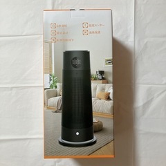【新品】セラミックヒーター 小型 速暖 足元ヒーター 人感センサー 転倒オフ タイマーの画像