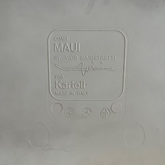 Kartell ダイニングチェア MAUIの画像