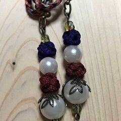 【おまとめ値引き】ハンドメイドアクセ6点Set*ピアス*マスクチャーム*ブレスの画像