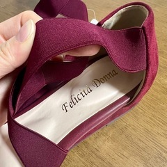 【お取引き中】新品未使用品　Felicita Donna オープントゥ サンダル ミュールの画像