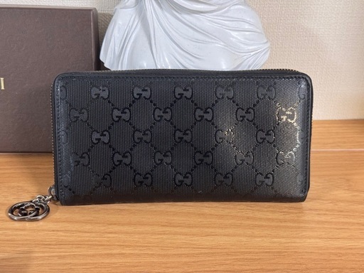 ?GUCCI☆ラウンドファスナー☆長財布☆良好中古品☆箱付き