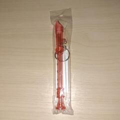 ミニリコーダー 赤 キーホルダー