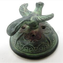 鳥獣香炉　青銅製　三つ脚　香道具　茶道具　仏具　金属工芸　アンティーク　美術品　骨董品　アンティーク　インテリアの画像