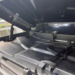福山市近郊配送可 美品 INNO イノー シャドゥ BRQ124 ルーフボックス 360L 両開き 全長2m の画像