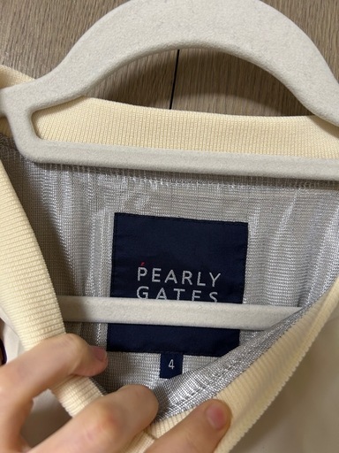 パーリーゲイツ PEARLY GATES ゴルフウェア スニード 蓄熱 ブルゾン ベージュ Lサイズ相当 4