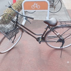 【美品】自転車 26インチ タイヤ茶色　新品購入から半年1週間に...