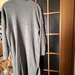 OZOC ウォッシャブルロングニットカーディガン　M 美品  の画像