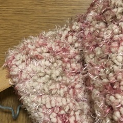 スヌード　手作り　ハンドメイド　ピンクの画像