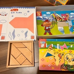 お早い方優先！知育玩具⭐️アンパンマン天才脳パズル、日本昔話の画像