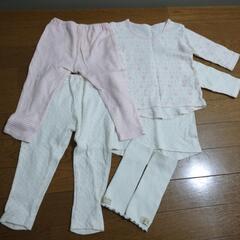 80サイズあったか肌着上下セット