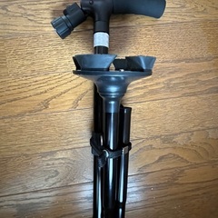 ㉘折りたたみ式 杖 LEDライト付 ブラックの画像