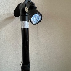 ㉘折りたたみ式 杖 LEDライト付 ブラックの画像