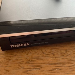リモコンなし　美品　TOSHIBA DVDビデオプレーヤー　SD-310Jの画像