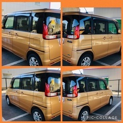 SUZUKIスペーシア両側スライドドアプッシュスタートG グレードレーダーブレーキサーポト平成26年式軽自動車の画像