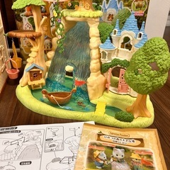 早い者勝ち！キレイ！人形付き！箱付き⭐️シルバニアファミリー　ひみつの森の大きな滝　　の画像