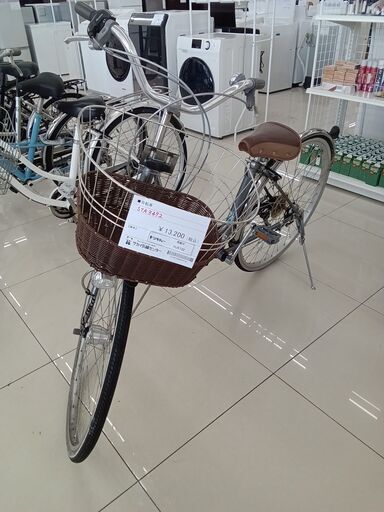 ★ジモティ割あり★  自転車 27インチ シルバー クリーニング済み HJ5732