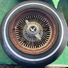 Wire Wheel 13“ホワイトリボン付の画像