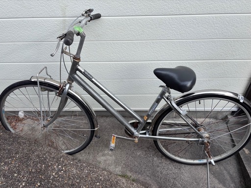 ナショナル　自転車　シルバー　軽量