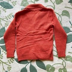 ★ユニクロUNIQLO★色鮮やかな メンズカーディガン【オレンジ】サ イズLの画像