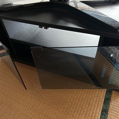 テレビボード テレビ台 ガラス扉　キャスター付の画像