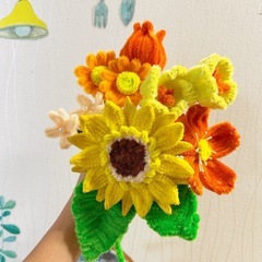 モールフラワー💐黄オレンジ