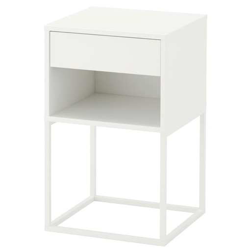 【2/15削除します】IKEA ヴィークハムメル　ホワイト　サイドテーブル