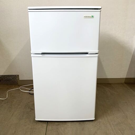 伊勢崎店【現状品】gi1-9 YAMADA ノンフロン冷凍冷蔵庫 YRZ-CO9B1 2019年製 ※通電・動作確認済み