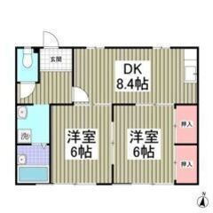  🉐✨フリーレント1ヶ月付き✨🉐敷金0・礼金0🌟賃料70,000円🎶48㎡の2DK🌟小田急線【玉川学園前】徒歩20分✨駐車場空きあり🚗🎶リフォーム済みなのでキレイなお部屋です💕💖😍の画像