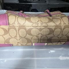 コーチ レディースバッグ ピンクブラウンの画像