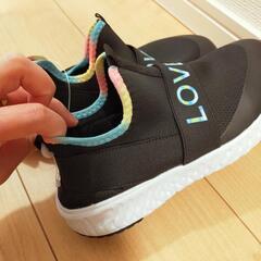 新品　靴21㌢スリッポンの画像