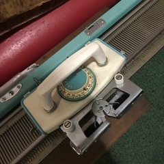 アンティーク、昭和レトロな　三菱 編み機 青 取扱説明書付きの画像
