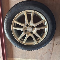 100 4穴アルミホイール＋ブリヂストン VRX2  175/65R15  バリ溝アルミ付き！の画像