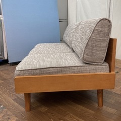 S168 ⭐ ジモティー限定価格！UNICO ALBERO ウニコ アルベロ カバーリングソファ 3P ソファ 幅179cm USEDの画像